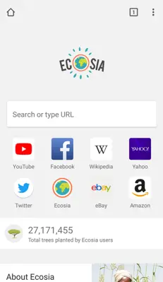 Ecosia android App screenshot 0